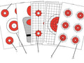 125 EZ2C Targets Tactical Favorites 5 Styles Paper Targets Bundle 11"x17" USA Made