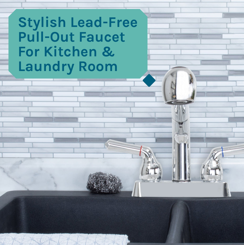 Tehila Chrome Finish Pull-Out Faucet