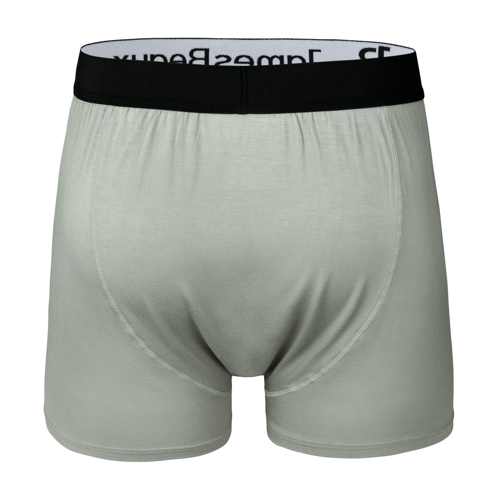 Men's Bamboo Boxer Shorts - Ultra-Soft & Breathable Underwear (Gray)