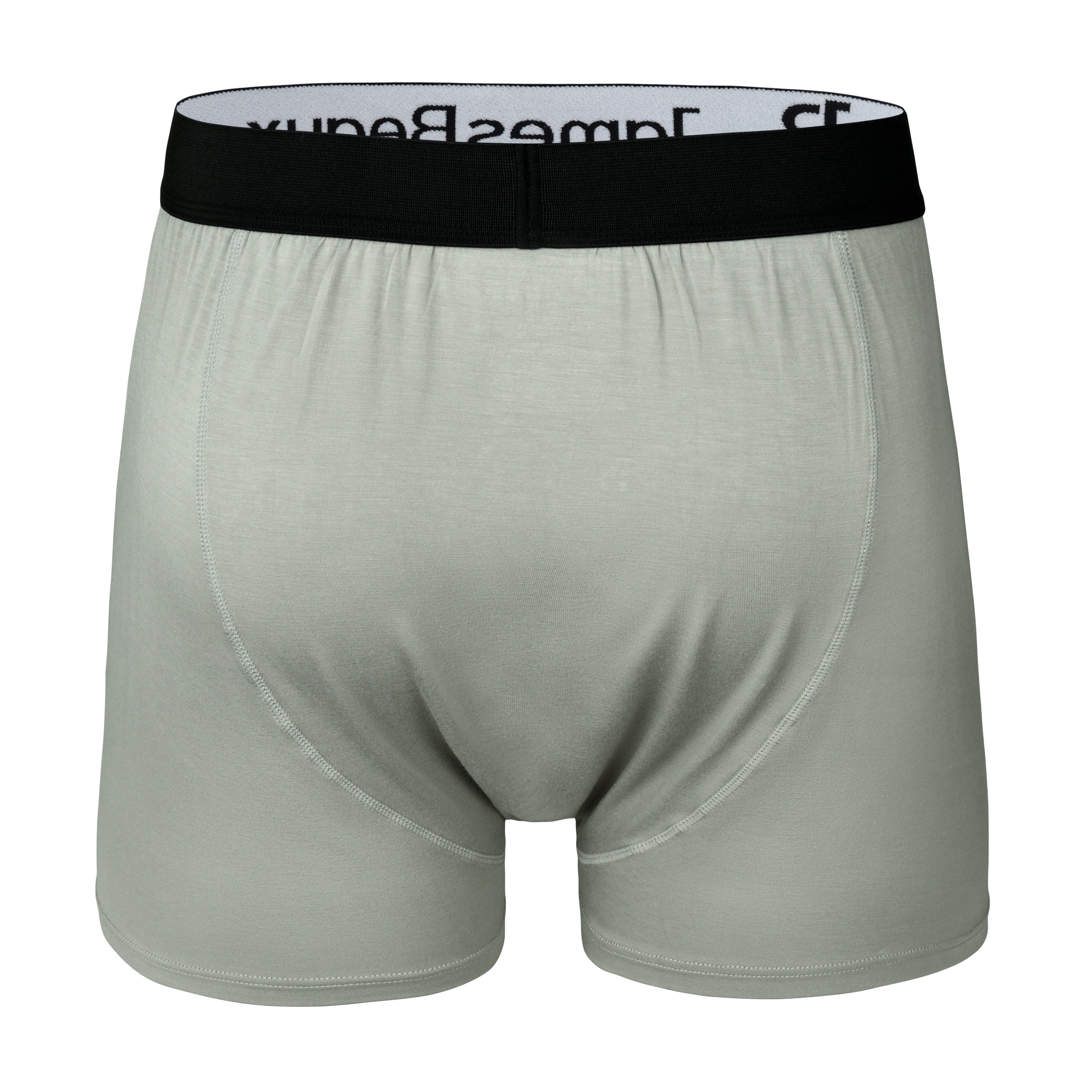 Men's Bamboo Boxer Shorts - Ultra-Soft & Breathable Underwear (Gray)