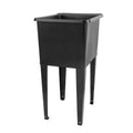 Tehila Space Saver Freestanding Black Utility Sink