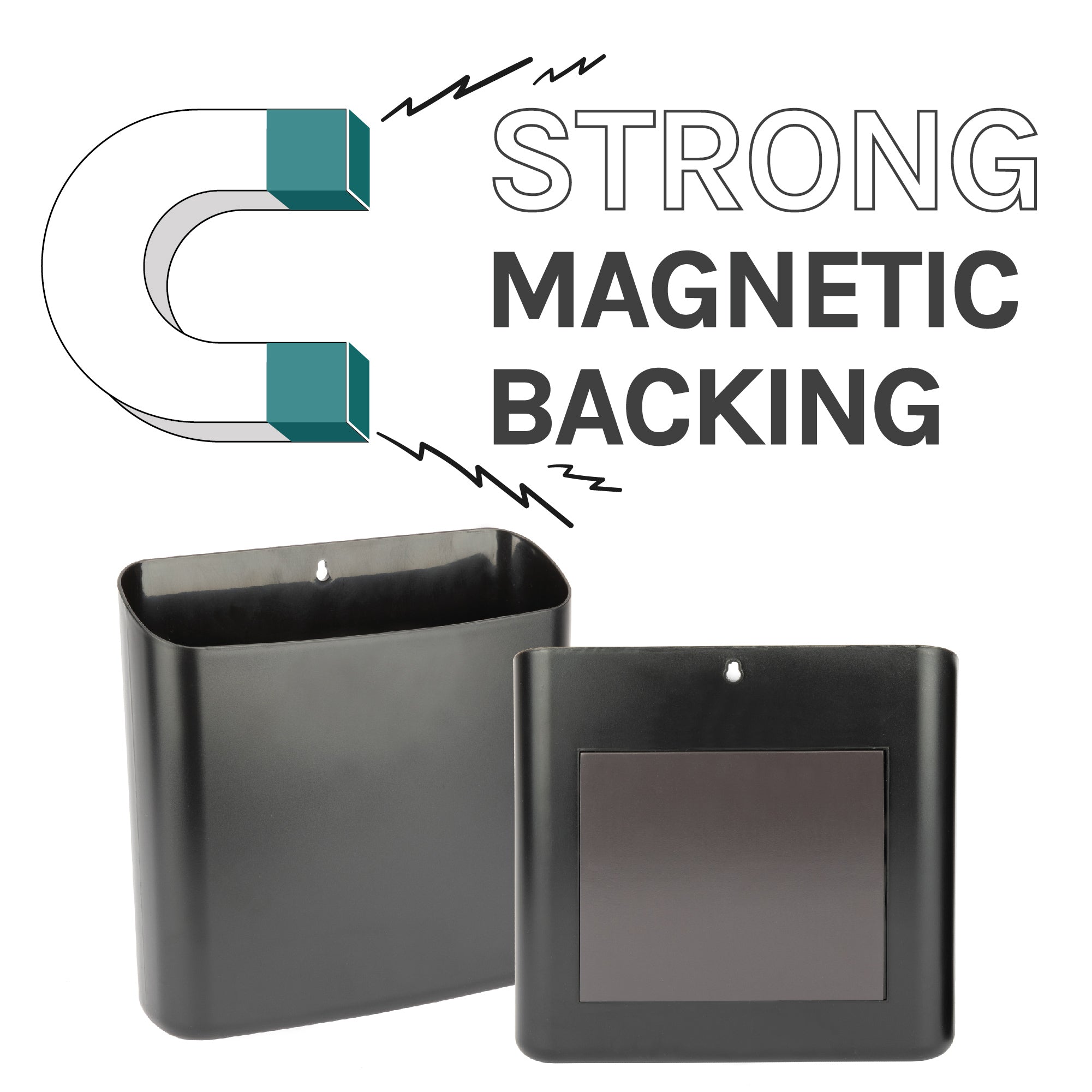 Large Magnetic Lint Bin (Black)