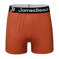 Men's Bamboo Boxer Shorts - Ultra-Soft & Breathable Underwear (Orange)