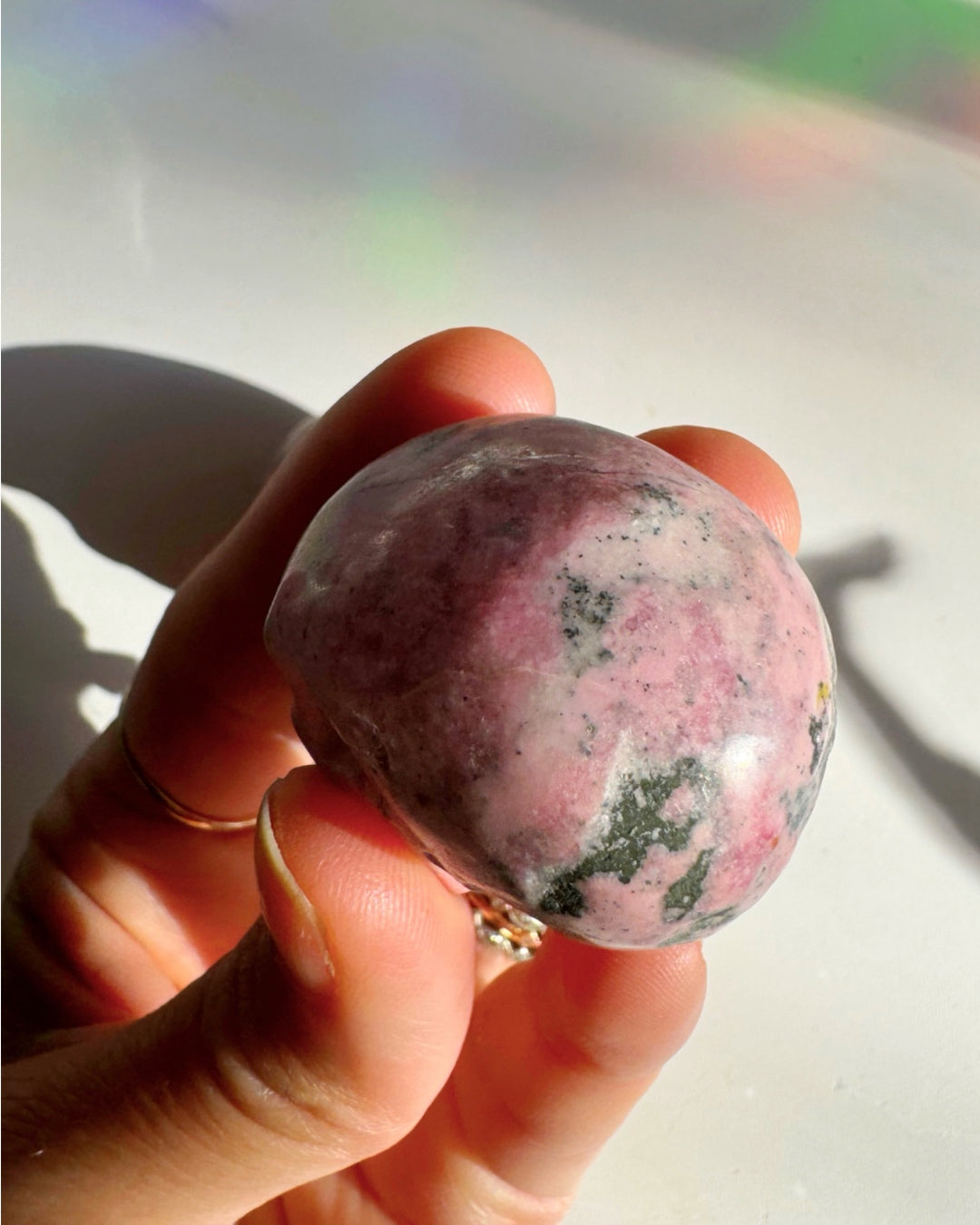 Rhodonite Skull