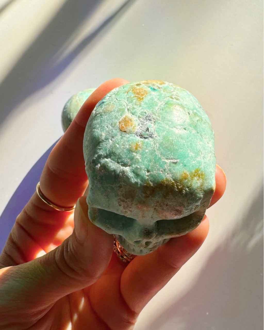 Peruvian Blue Opal Skull