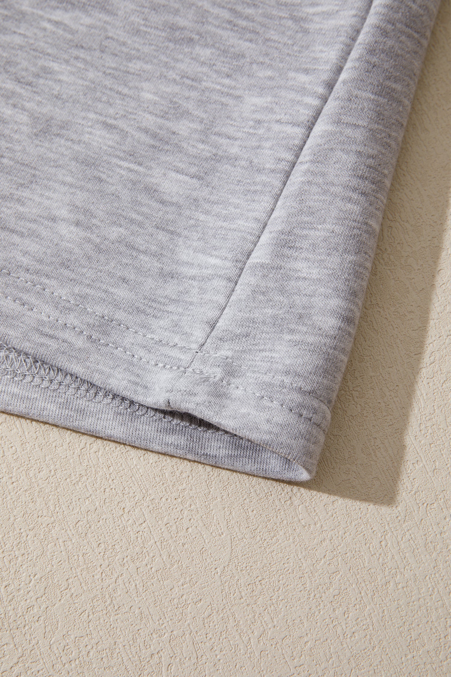 Stripe Patchwork Raw Edge Oversize Tee
