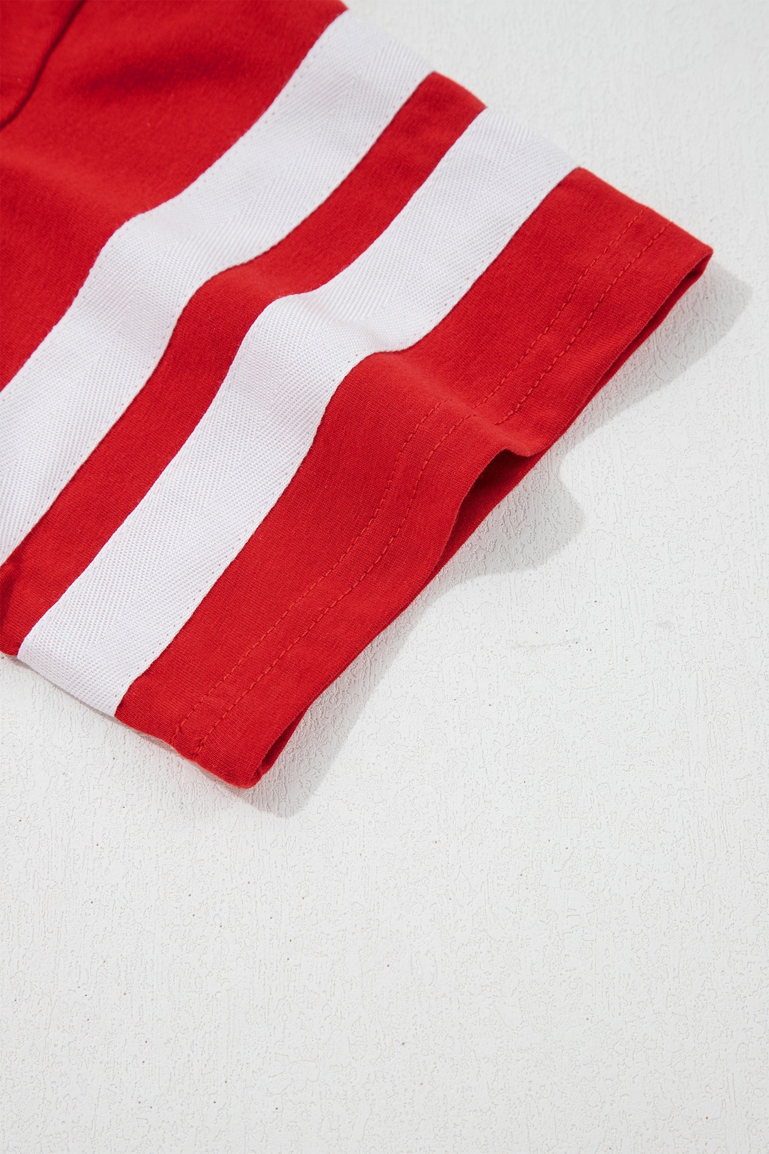 Varsity Stripe Crew Neck Short Sleeve T-Shirt