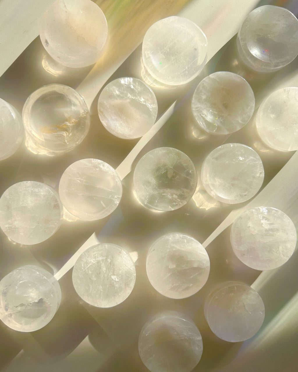 Clear Quartz Sphere Stand/Small Dish