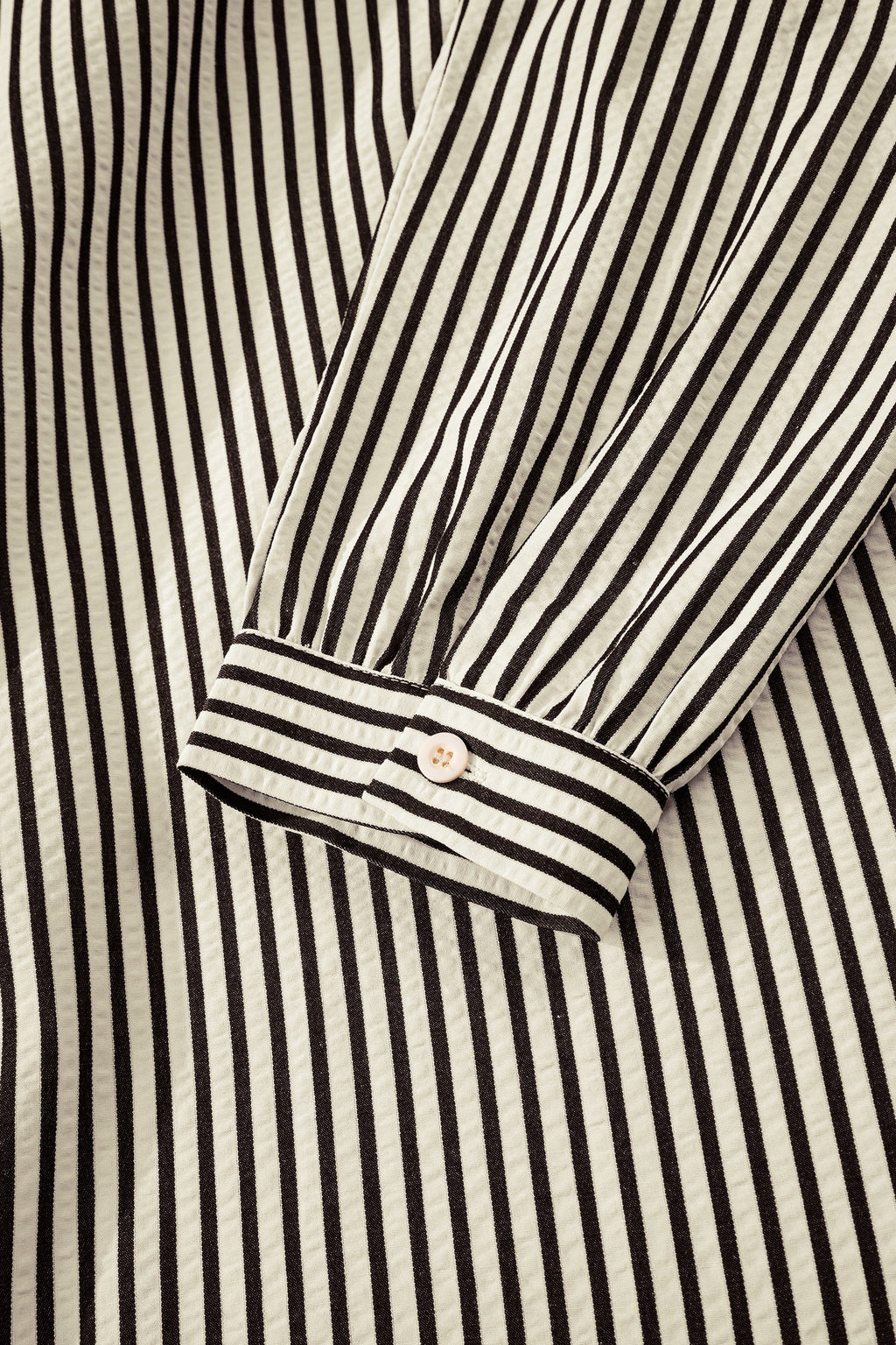 Stripe V-Neck Zip Front Midi Dress