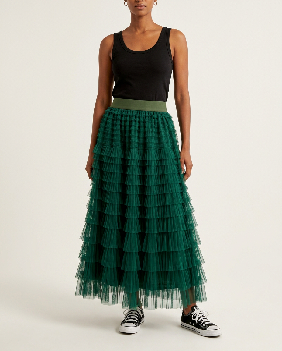 Emerald Isle Tiered Tulle Skirt
