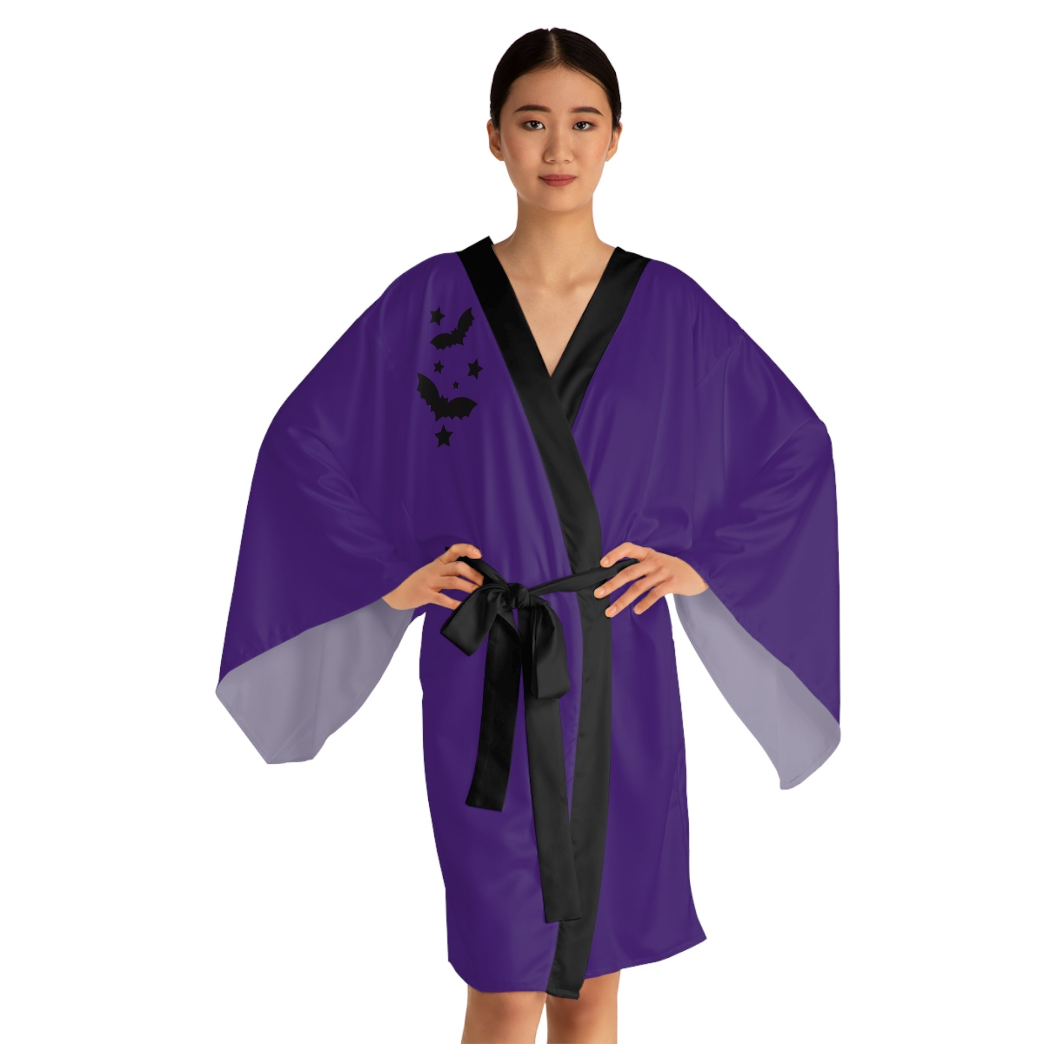 Gothic Graveyard Babe Kimono Robe