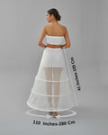 A-line Wedding Dress Underskirt, White Petticoat Skirt, Wide Hoop Skirt