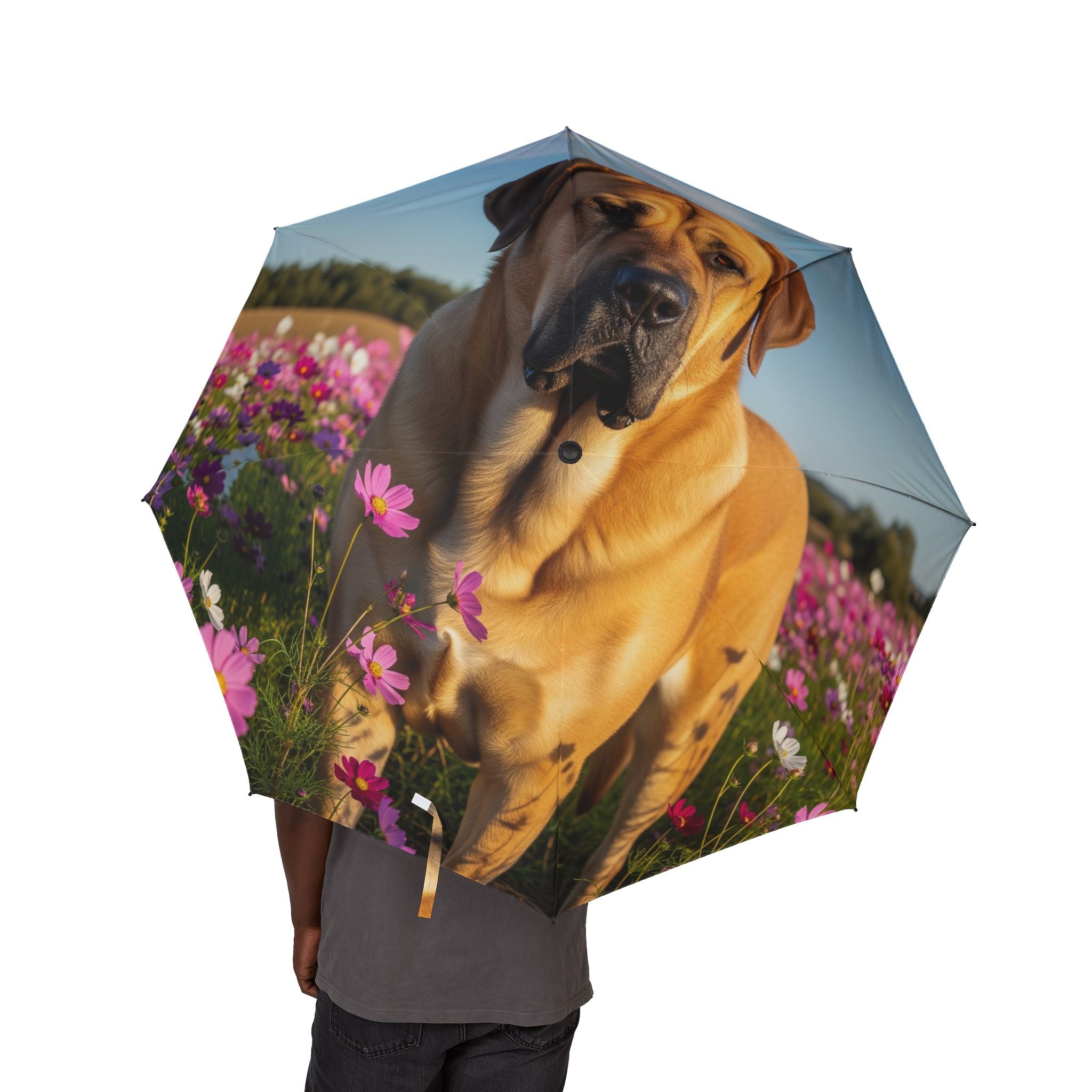 48" Semi-Automatic Umbrella – Windproof Large Travel Rain Umbrella