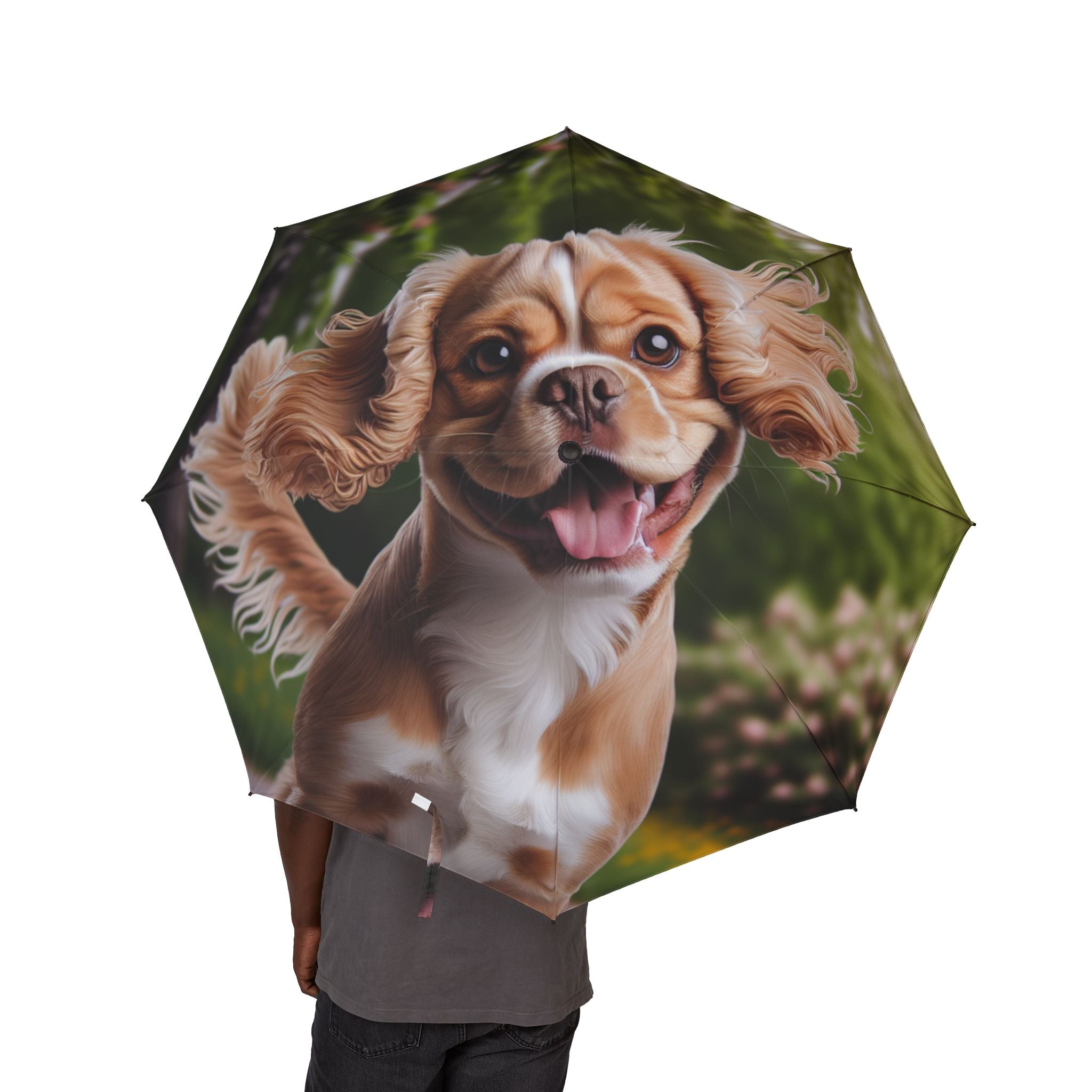 48" Semi-Automatic Umbrella – Windproof Large Travel Rain Umbrella