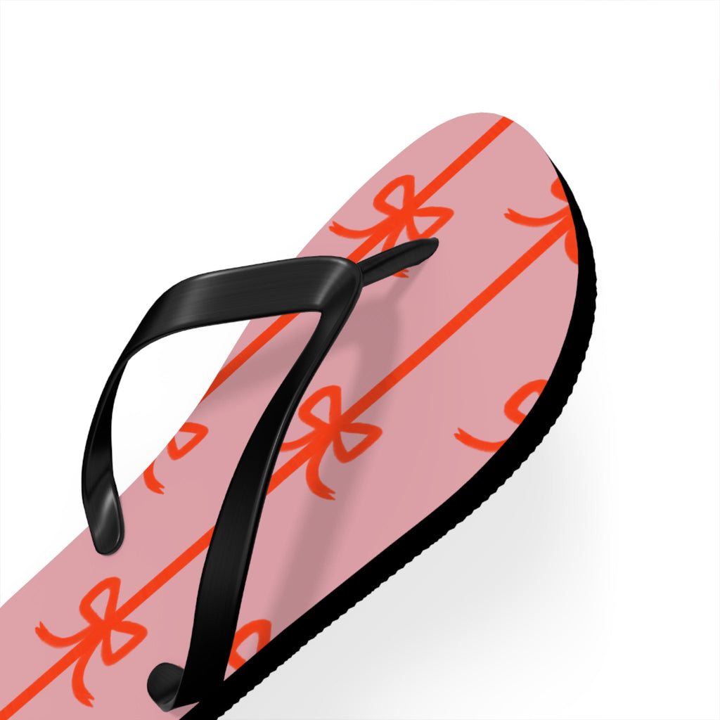 Customizable: Chic Bow Flip Flops, Stylish Summer Sandals, Women's Beach Footwear, Cute Vacation Slippers, Trendy Pool Shoes