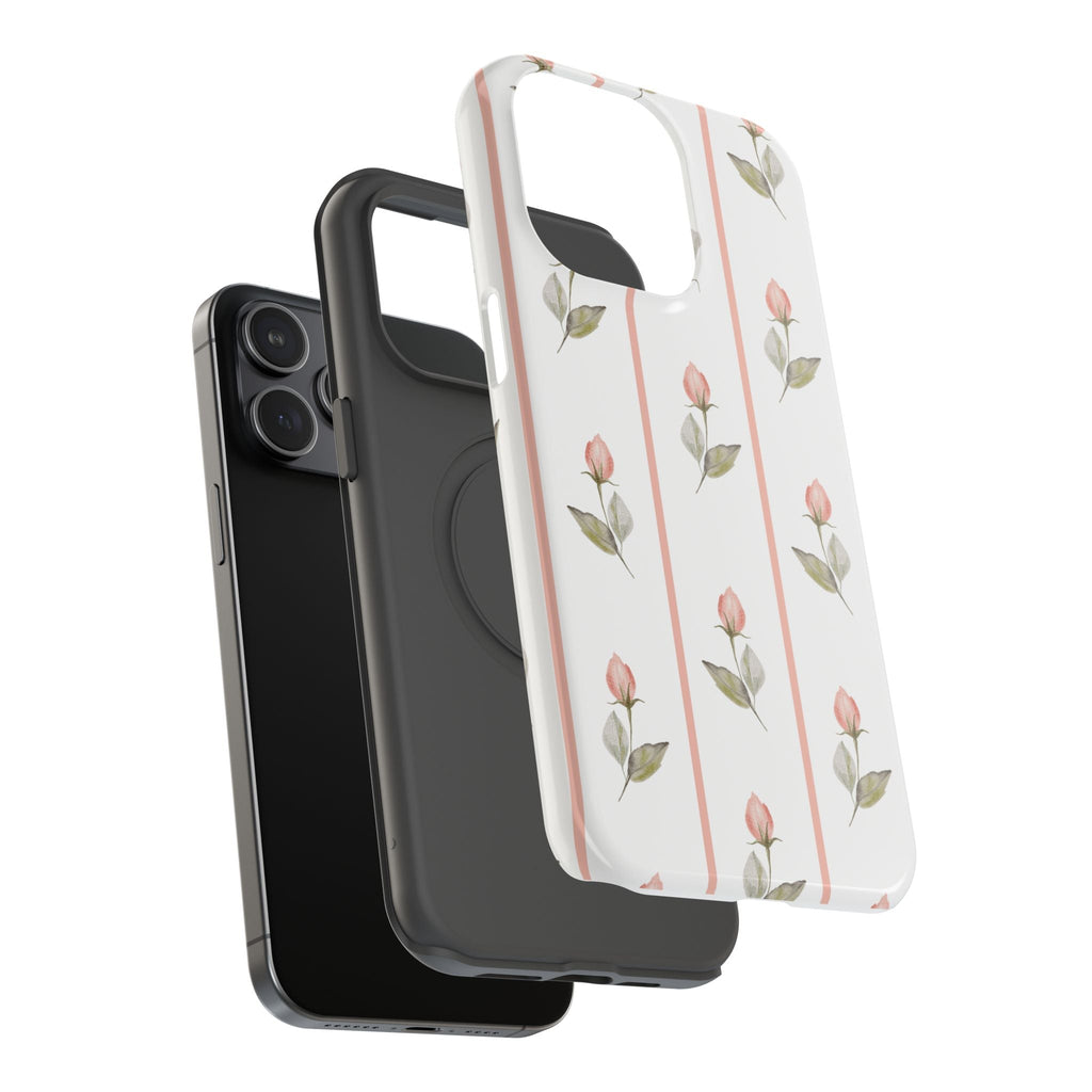 Customizable: Floral Impact-Resistant Phone Case, Chic Phone Cover