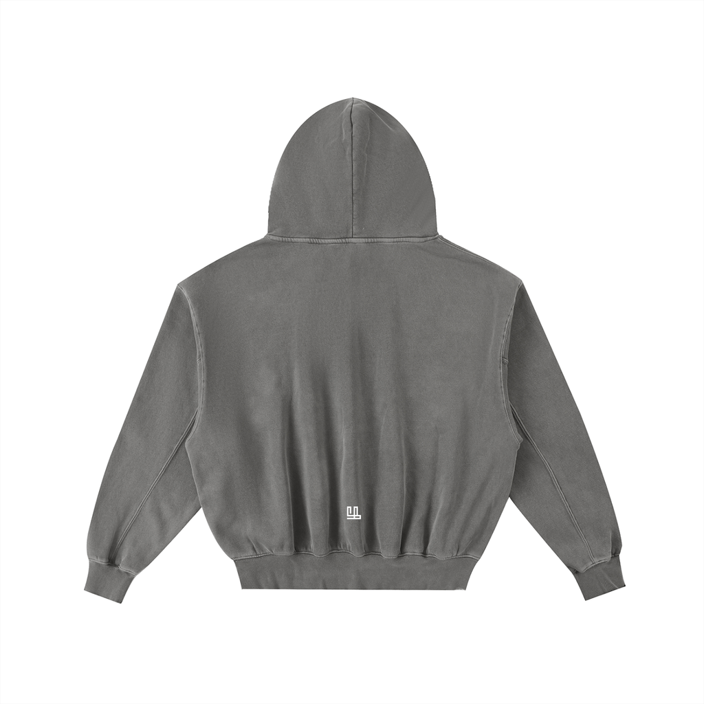 Fearless Apparel Frayed Enzyme Washed Fleece Hoodie – Vintage Streetwear Comfort