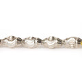 10mm Sterling Silver Plated Brass BiCone Beads, 8 inch