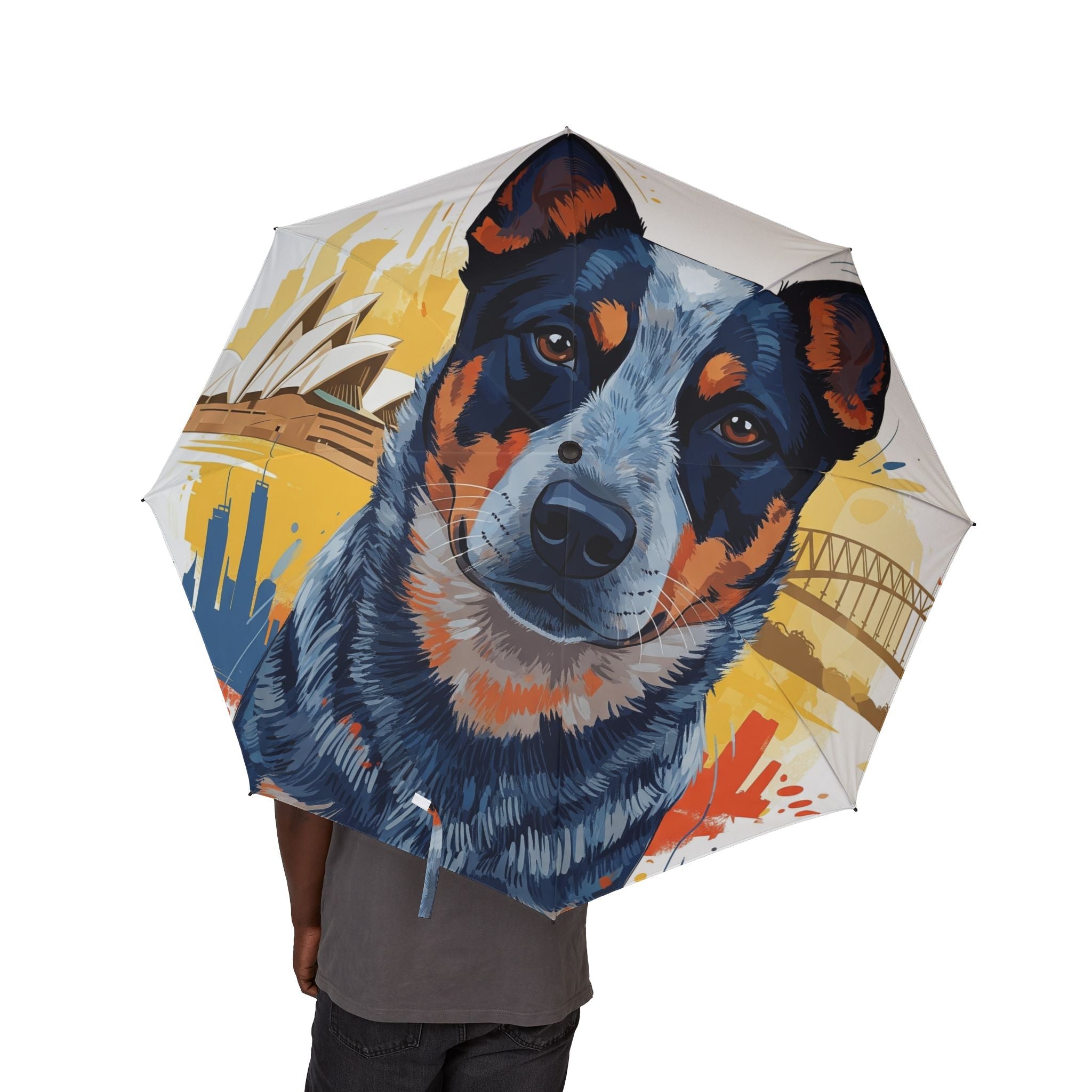 48" Semi-Automatic Umbrella – Windproof Large Travel Rain Umbrella