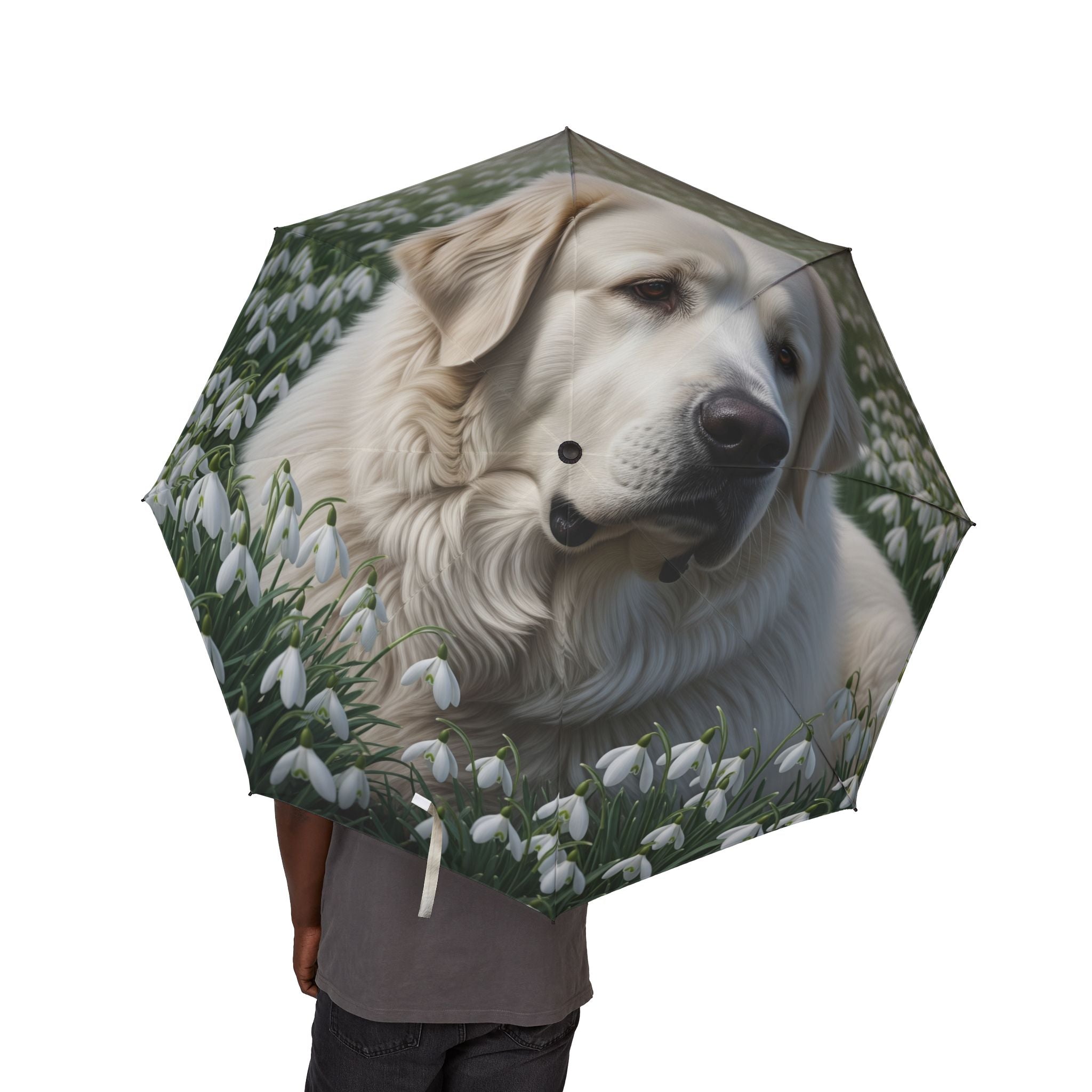 48" Semi-Automatic Umbrella – Windproof Large Travel Rain Umbrella