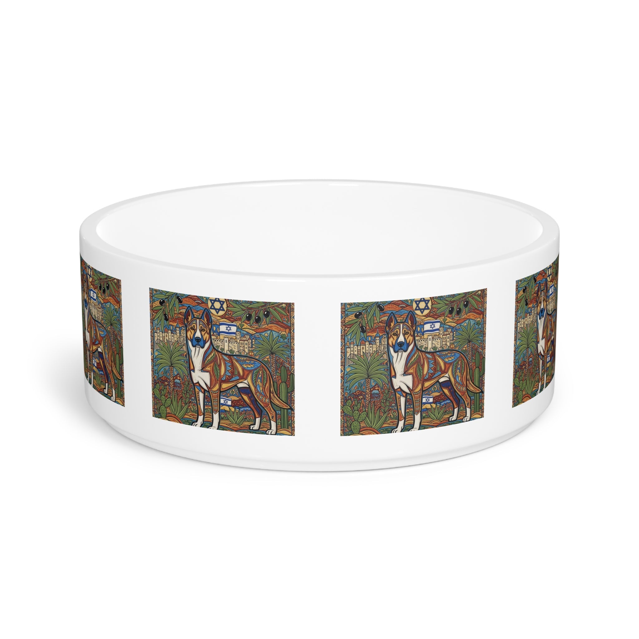 Ceramic Pet Bowl – 16 oz Dog Feeding Bowl