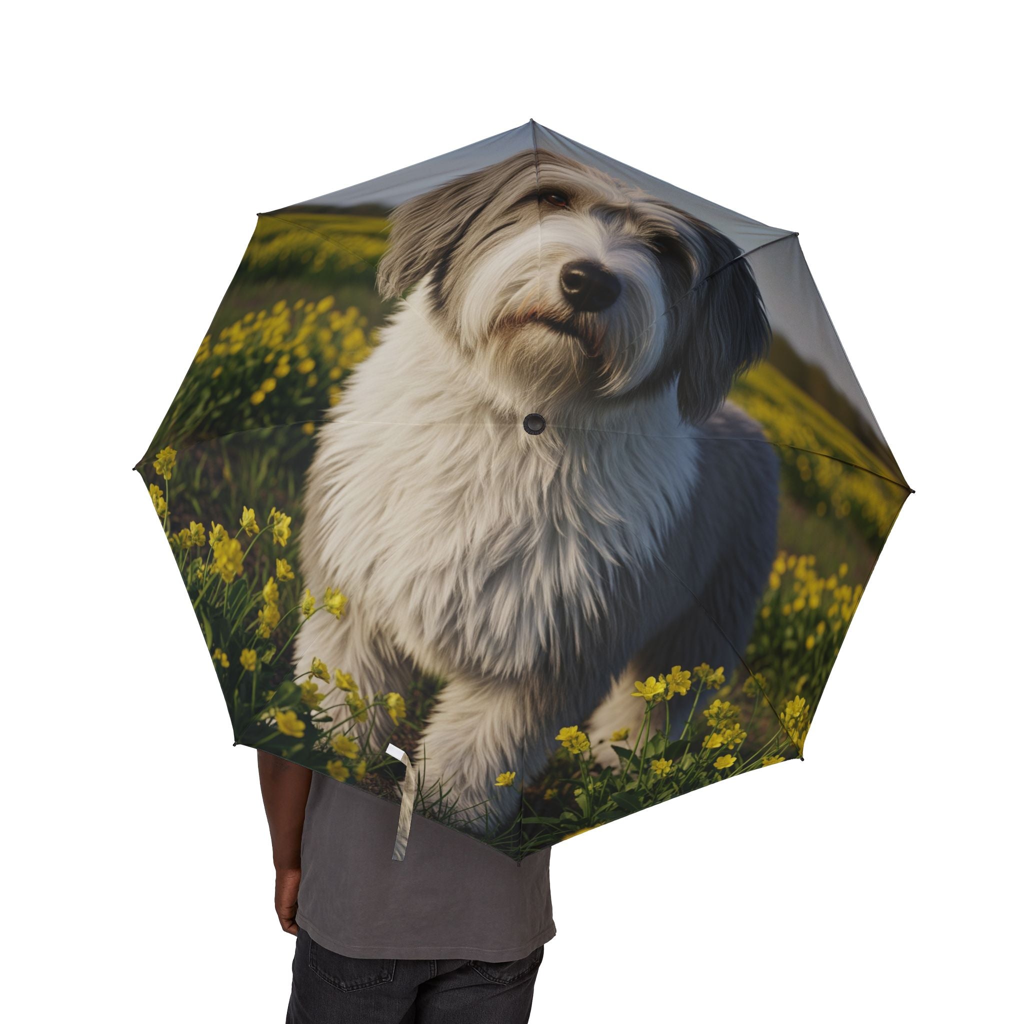 48" Semi-Automatic Umbrella – Windproof Large Travel Rain Umbrella