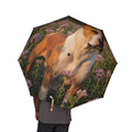 48" Semi-Automatic Umbrella – Windproof Large Travel Rain Umbrella