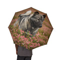 48" Semi-Automatic Umbrella – Windproof Large Travel Rain Umbrella