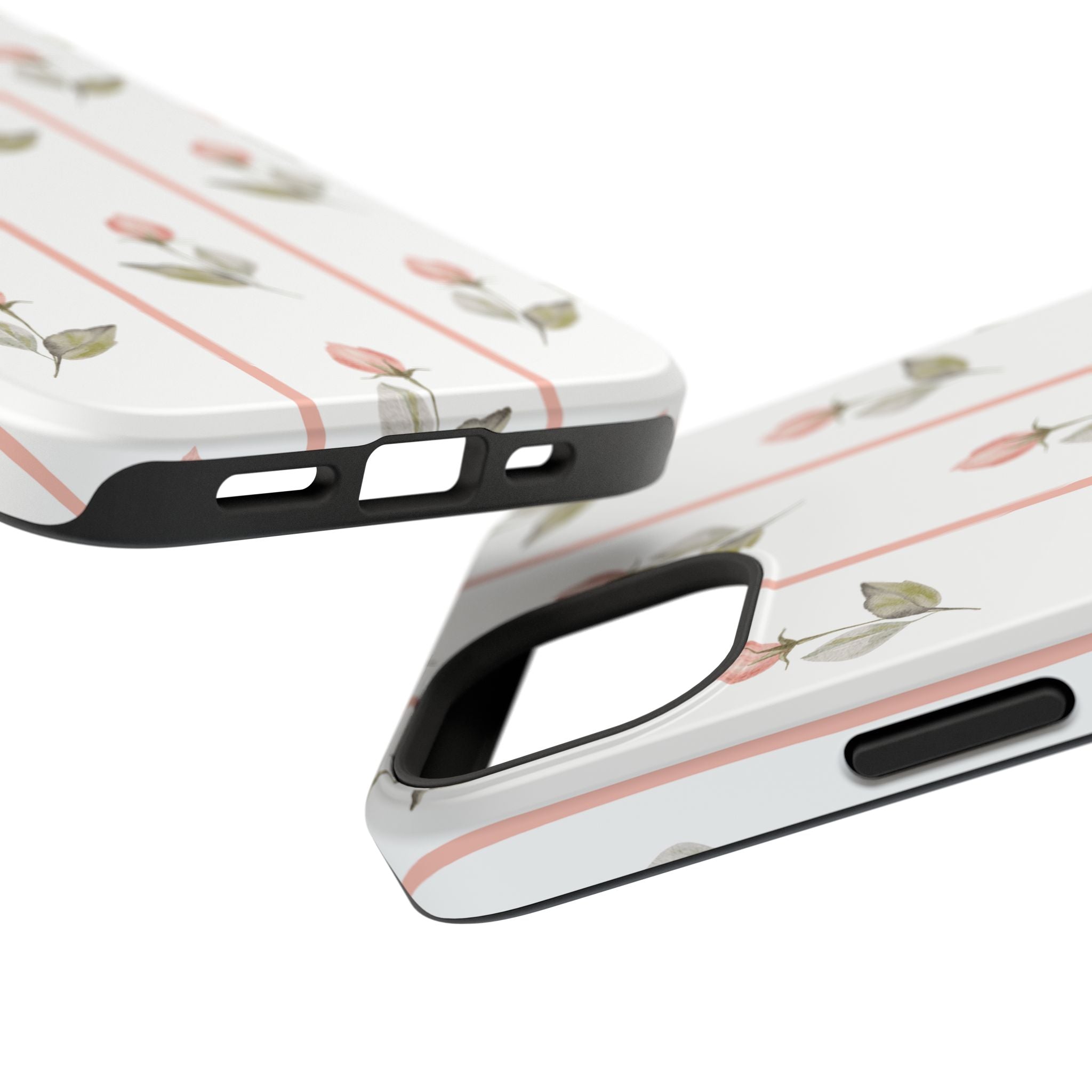 Customizable: Floral Impact-Resistant Phone Case, Chic Phone Cover