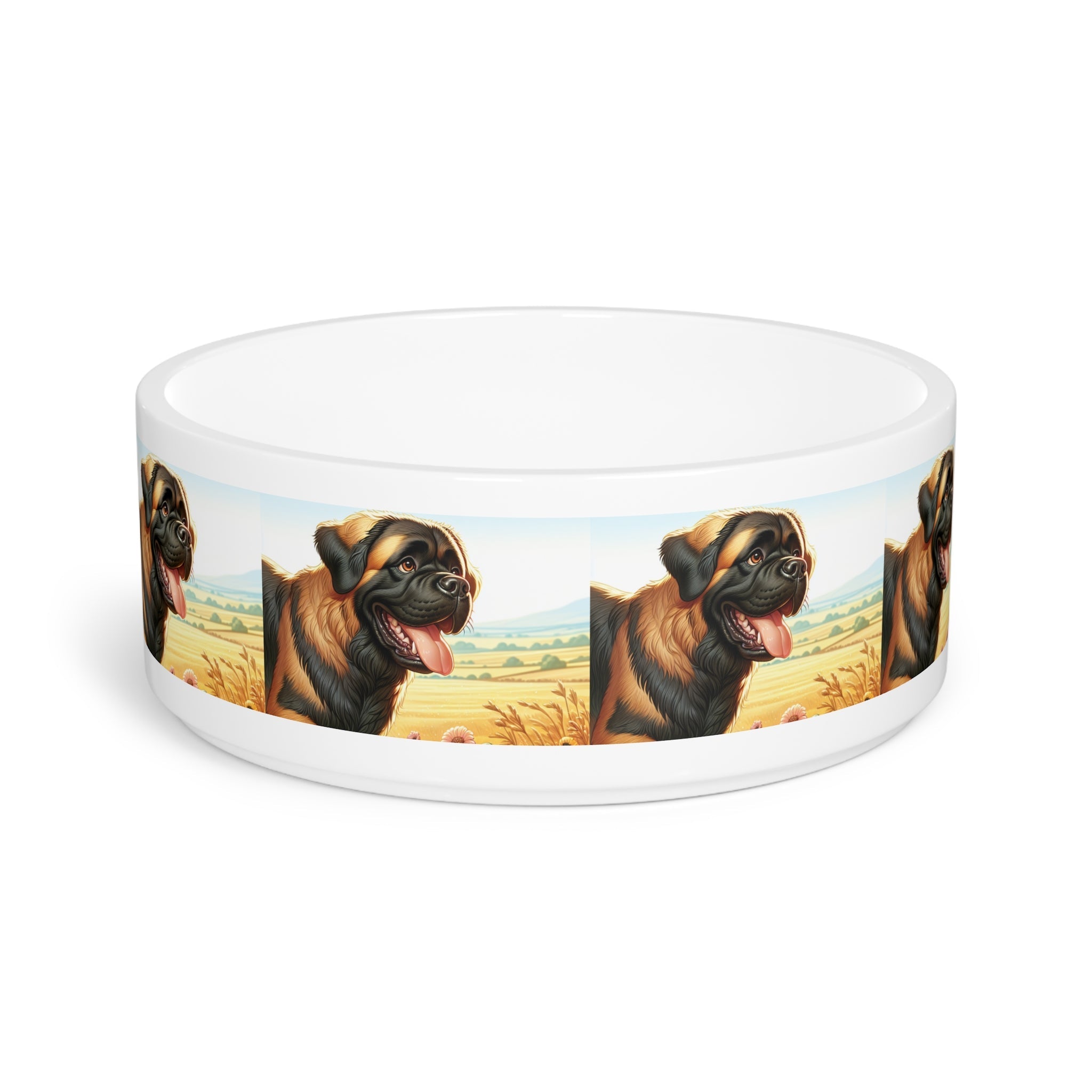 Ceramic Pet Bowl – 16 oz Dog Feeding Bowl