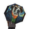 48" Semi-Automatic Umbrella – Windproof Large Travel Rain Umbrella