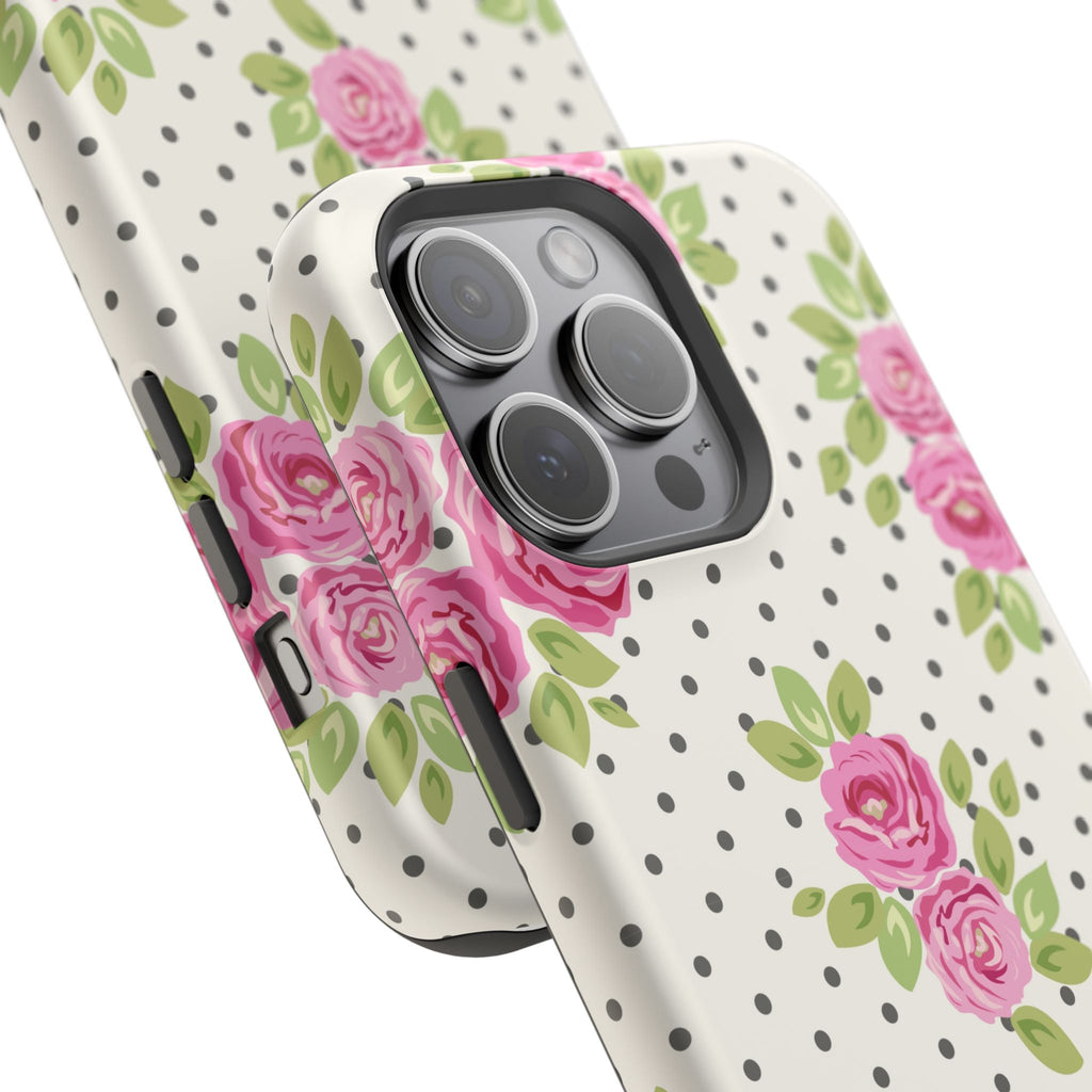 Customizable: Floral Polka Dot Phone Case
