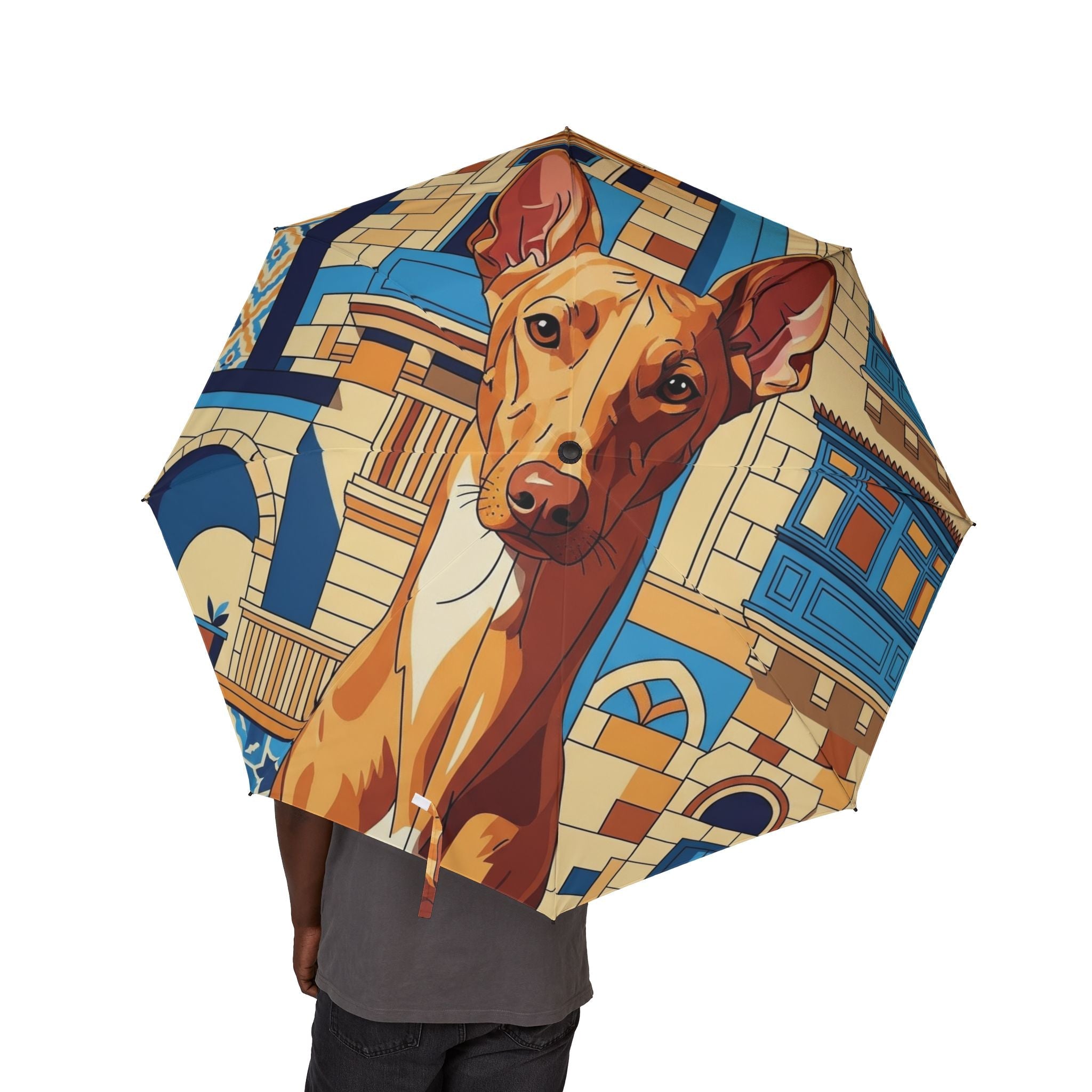 48" Semi-Automatic Umbrella – Windproof Large Travel Rain Umbrella