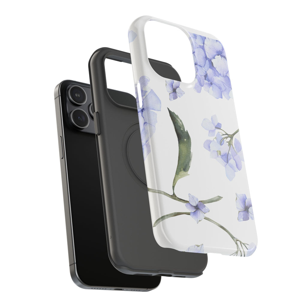 Customizable: Floral Purple Hydrangea Impact-Resistant Phone Case