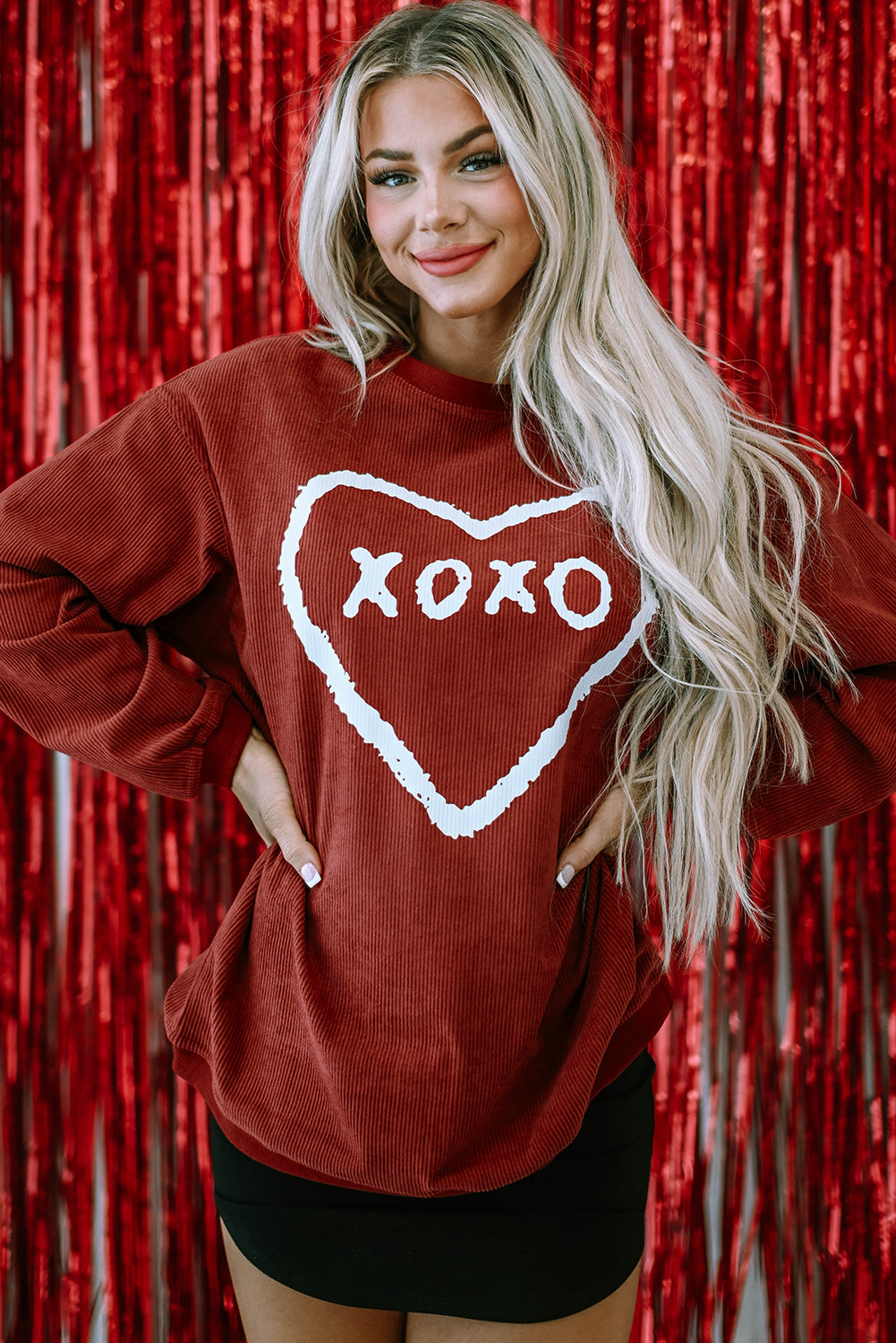 Freya Shape Graphic Corded Sweatshirt