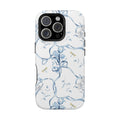 Customizable: Blue Floral-Inspired Phone Case