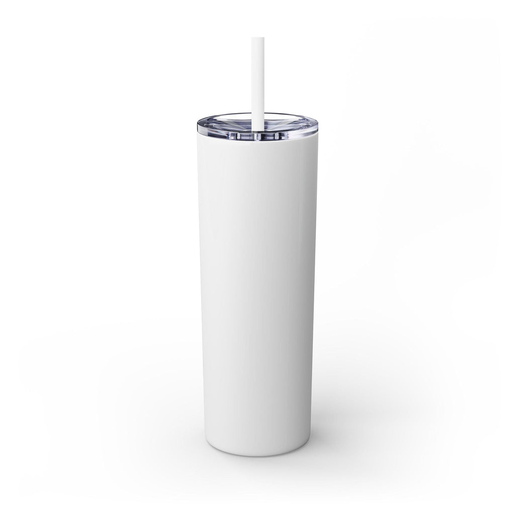 Customizable: Girly Book Club Skinny Tumbler with Straw, 20oz | Perfect for Events, Gifts, Coffee, and Summer Drinks
