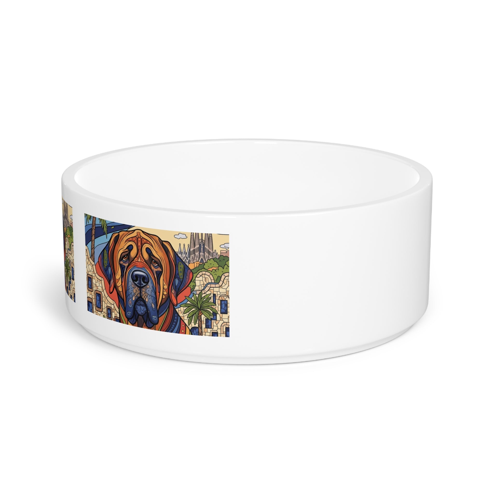 Ceramic Pet Bowl – 16 oz Dog Feeding Bowl