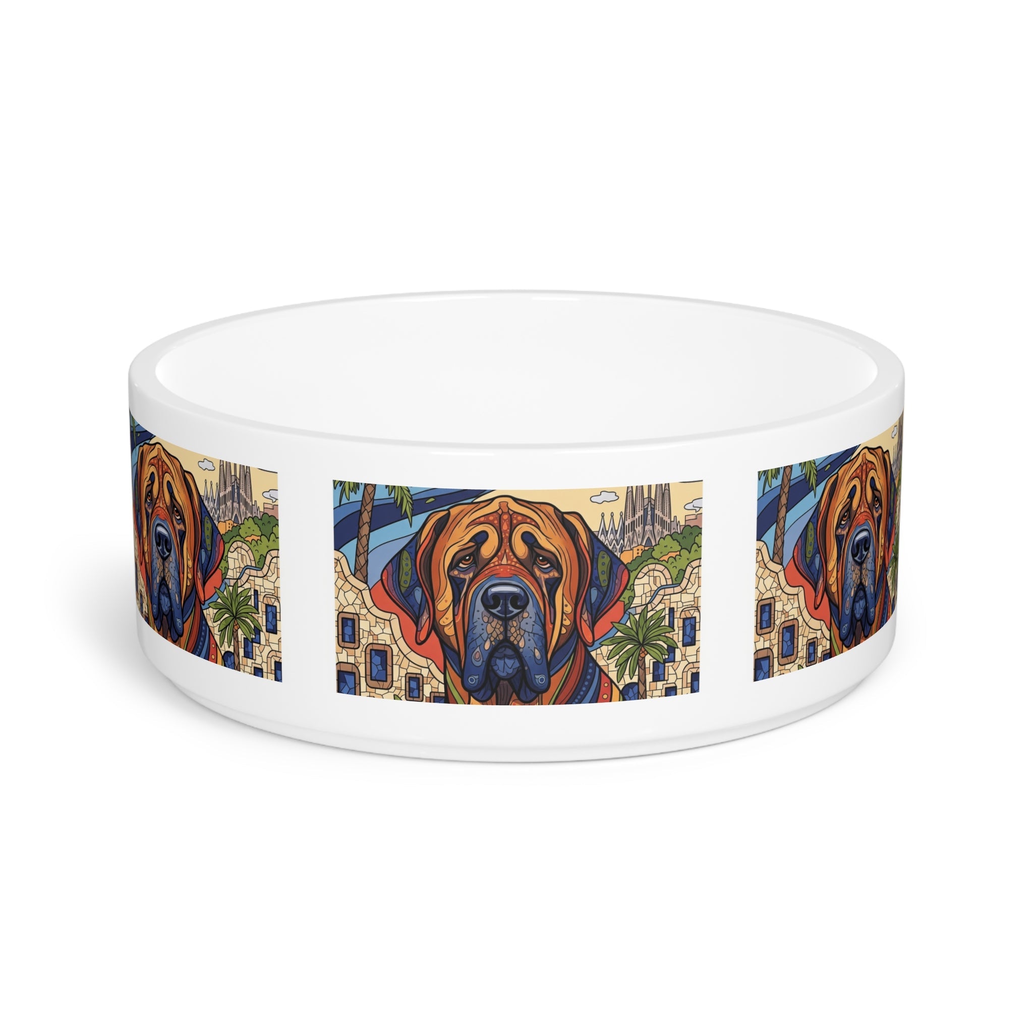 Ceramic Pet Bowl – 16 oz Dog Feeding Bowl