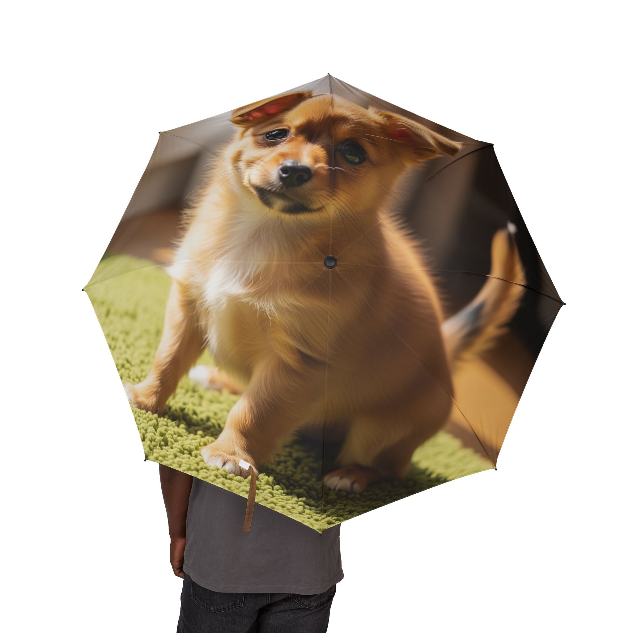 48" Semi-Automatic Umbrella – Windproof Large Travel Rain Umbrella