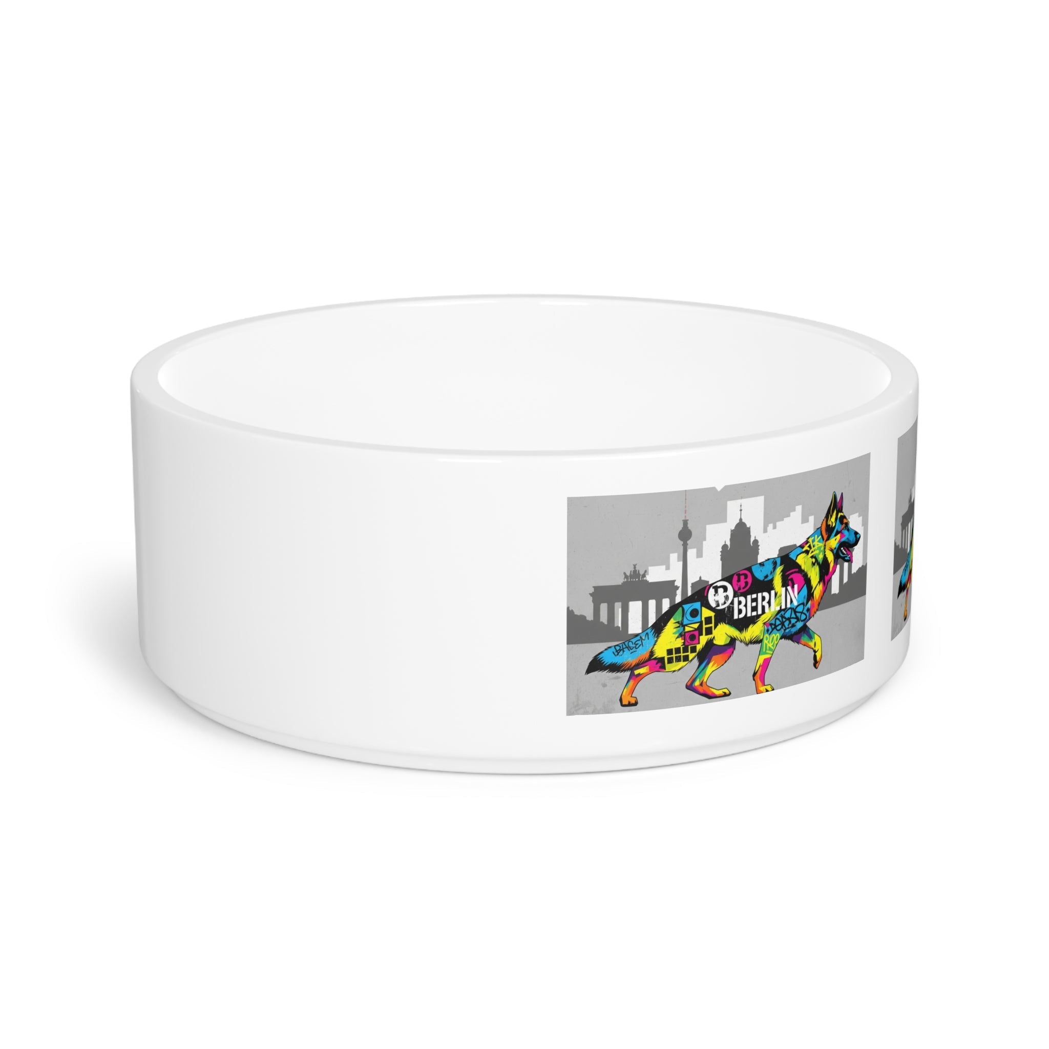 Ceramic Pet Bowl – 16 oz Dog Feeding Bowl