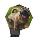 48" Semi-Automatic Umbrella – Windproof Large Travel Rain Umbrella