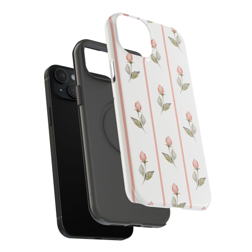 Customizable: Floral Impact-Resistant Phone Case, Chic Phone Cover