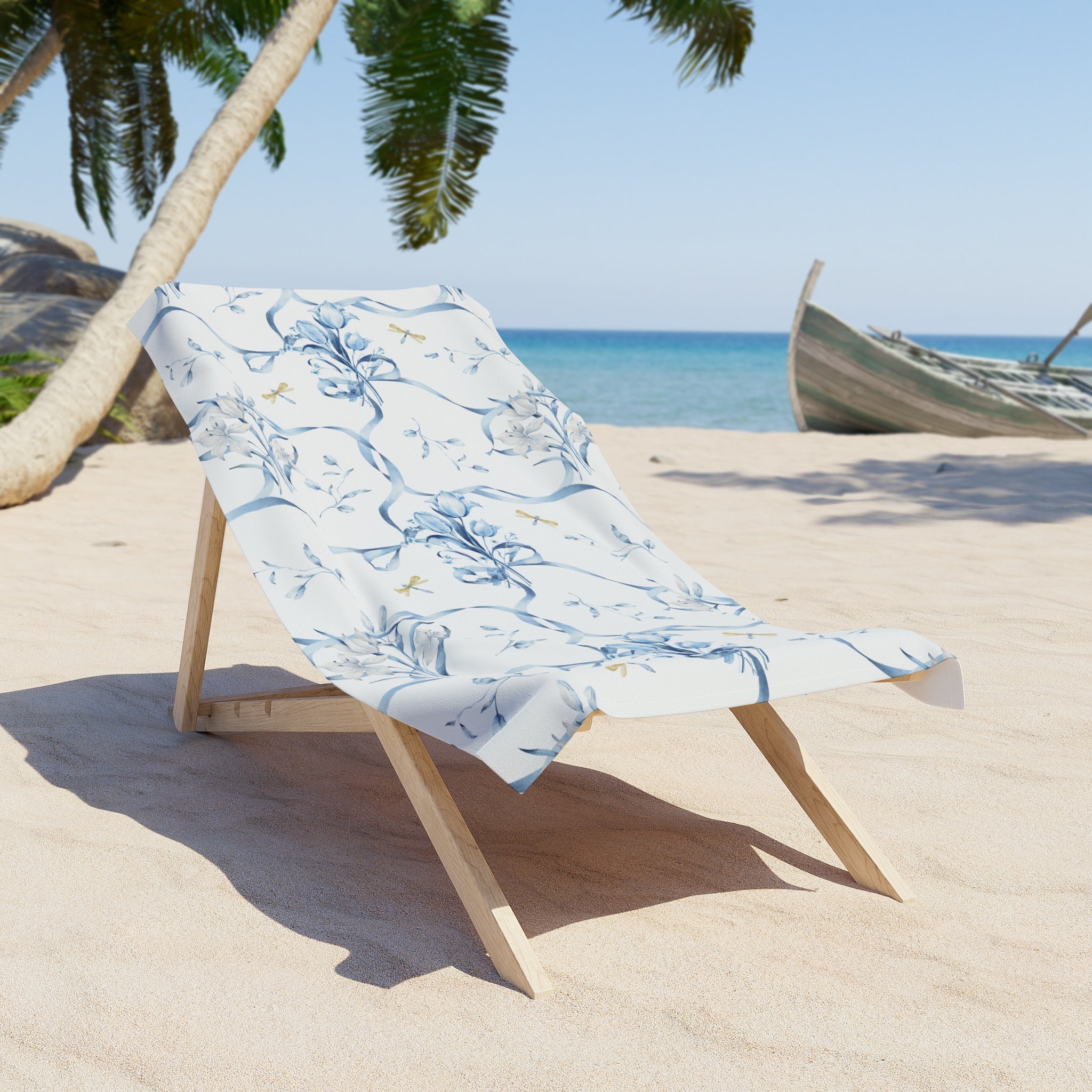 Customizable: Elegant Floral Beach Towel, Summer Accessory, Poolside Essential, Gift for Beach Lovers, Vacation Must-Have!