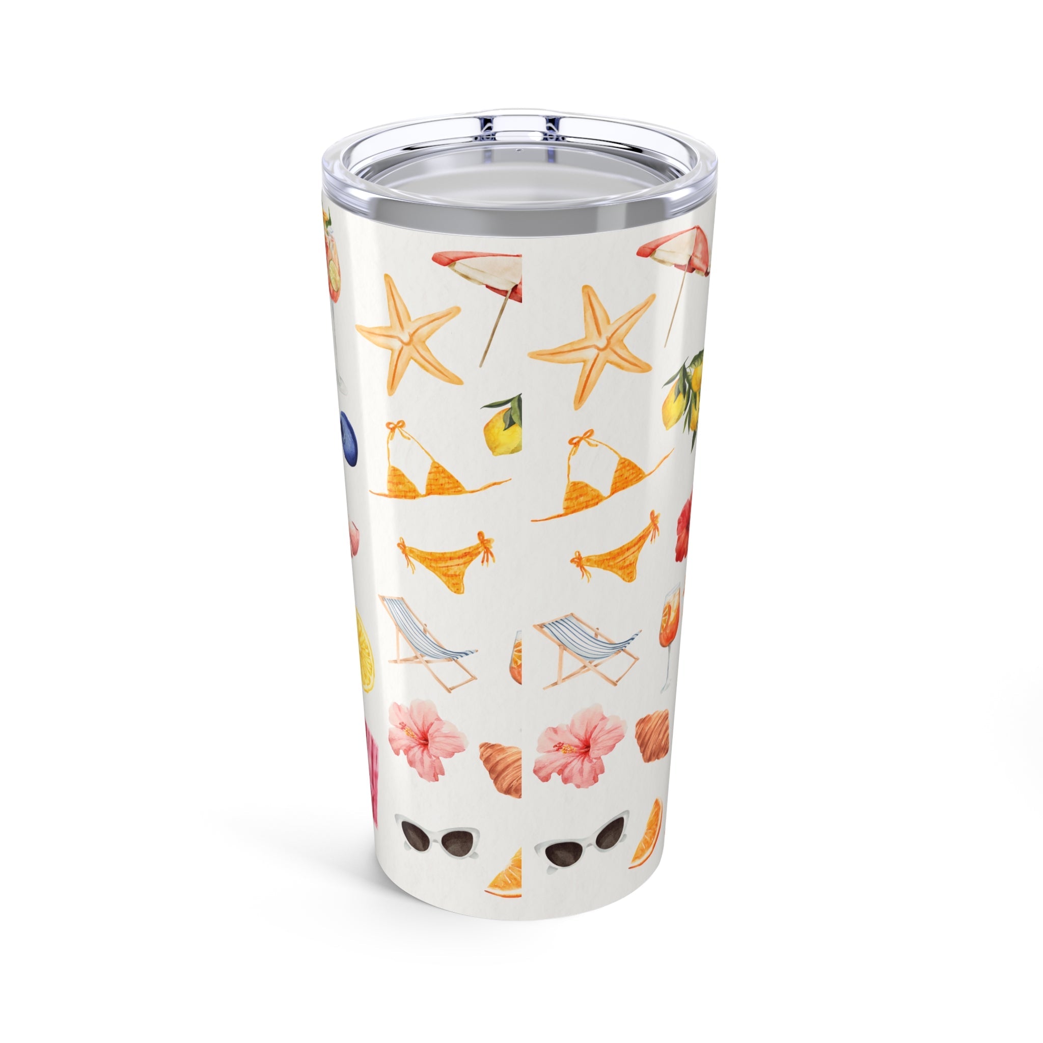 Customizable: Tropical Tumbler 20oz | Summer Drinkware, Beach Vibes, Travel Mug, Floral Insulated Cup, Gift for Her