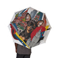 48" Semi-Automatic Umbrella – Windproof Large Travel Rain Umbrella