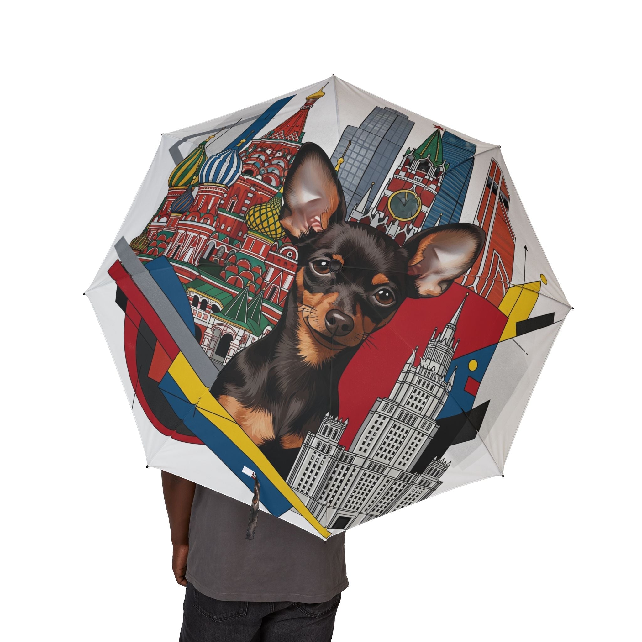 48" Semi-Automatic Umbrella – Windproof Large Travel Rain Umbrella