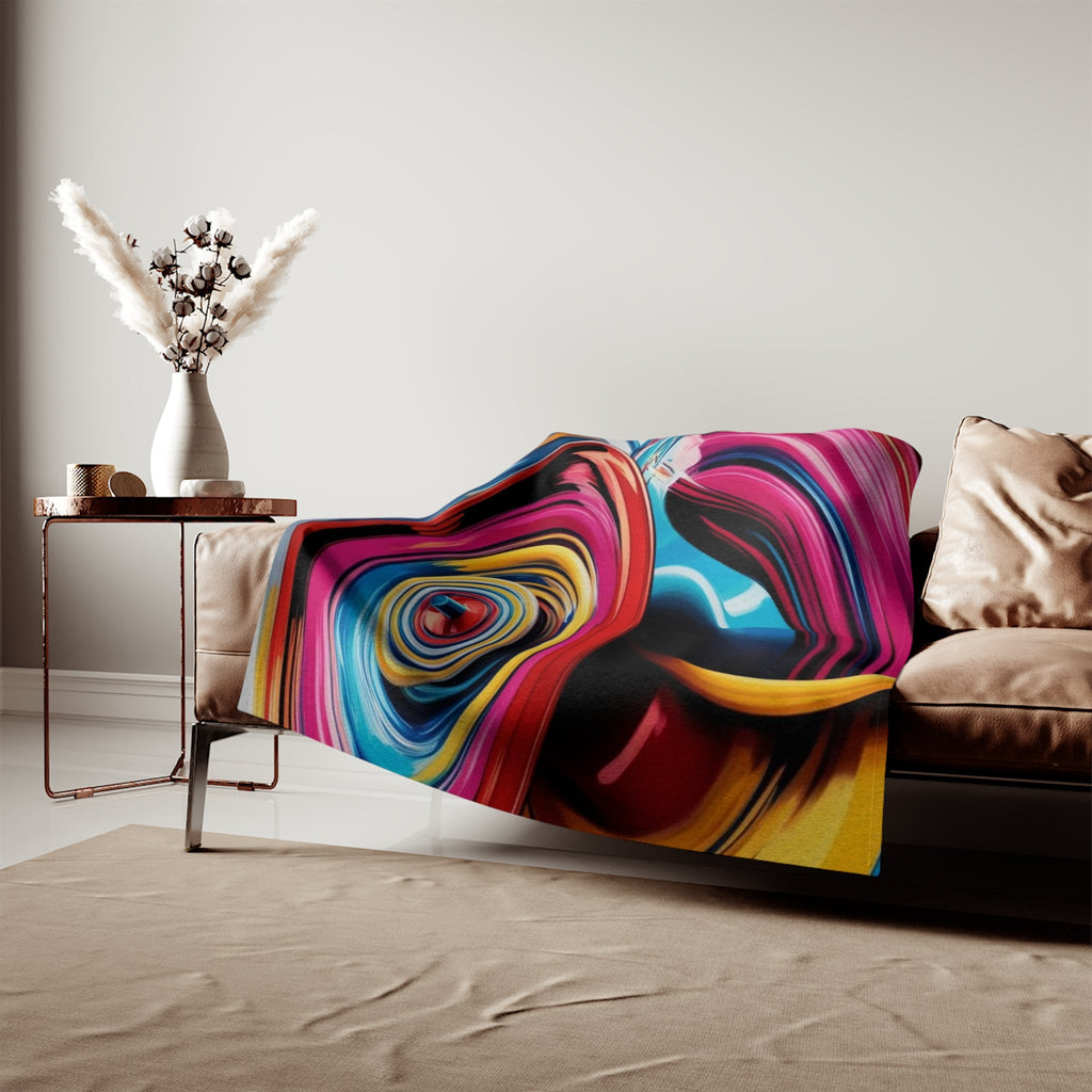 Sweatshirt Blanket – Plush Fleece Throw, 2 Size Options