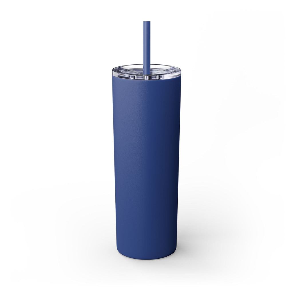 Customizable: Girly Book Club Skinny Tumbler with Straw, 20oz | Perfect for Events, Gifts, Coffee, and Summer Drinks