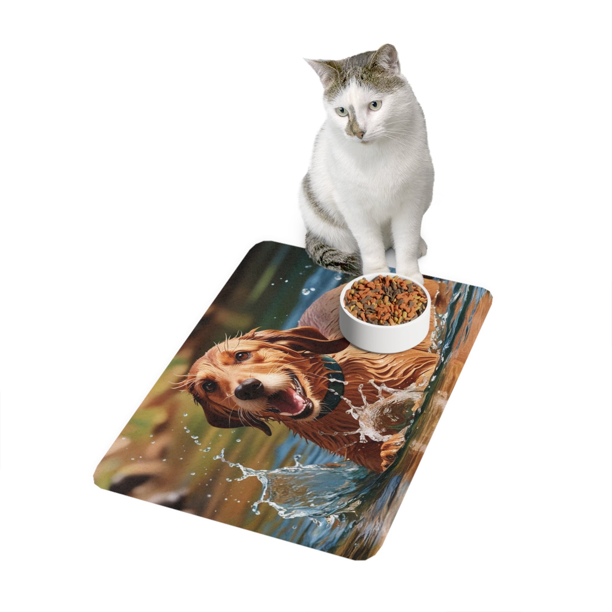 Non-Slip Pet Food Mat – Waterproof Feeding Mat for Dogs